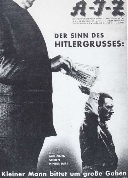 Der Sinn des Hitlergrusses: "Millionen stehen hinter mir" Hinter jedem Verbrechen steckt eine große deutsche Bank.